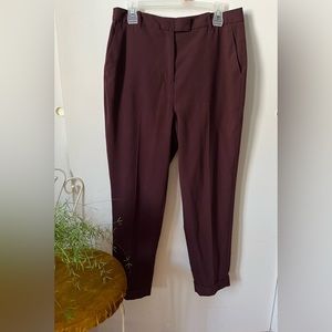 Frank and Oak trousers, dark eggplant, Sz 12